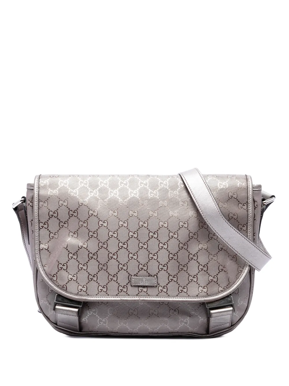 Gucci Pre-Owned 2016-2026 GG Imprime crossbody bag - Argento