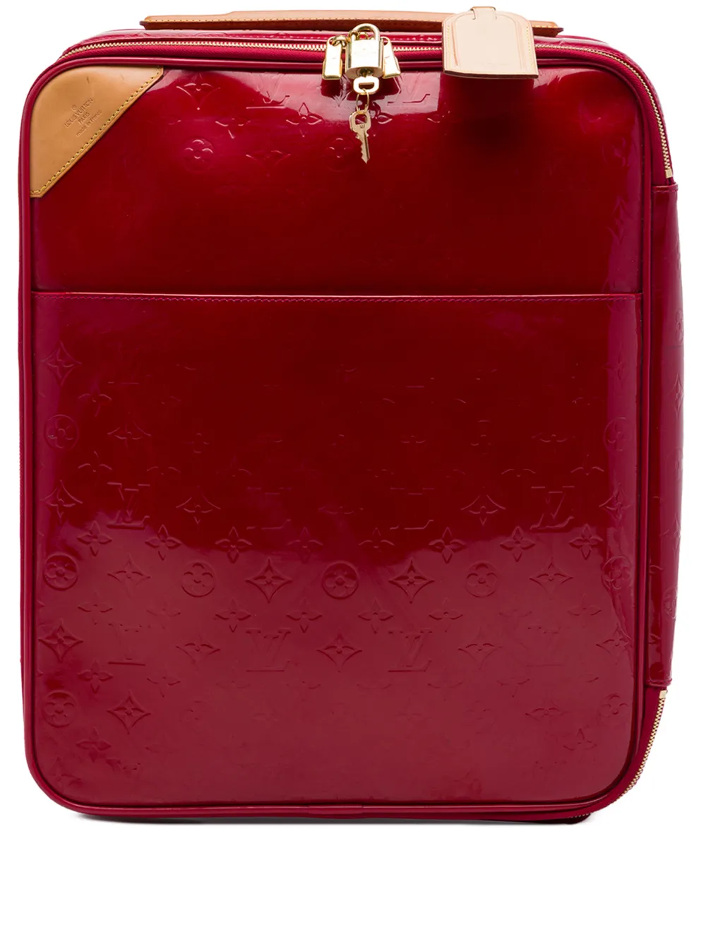 Louis Vuitton Pre-Owned 2010 Monogram Vernis Pegase 45 travel bag - Rosso