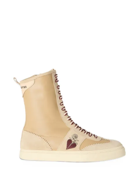 Antonio Marras heart-embroidered ankle boots