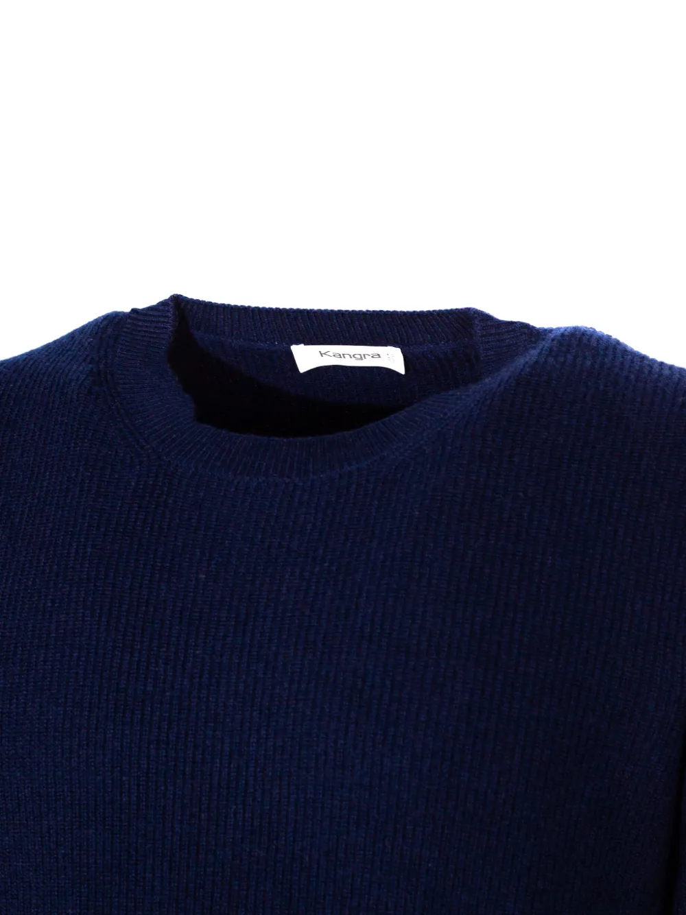Kangra ribbed-knit crew-neck sweater Blauw