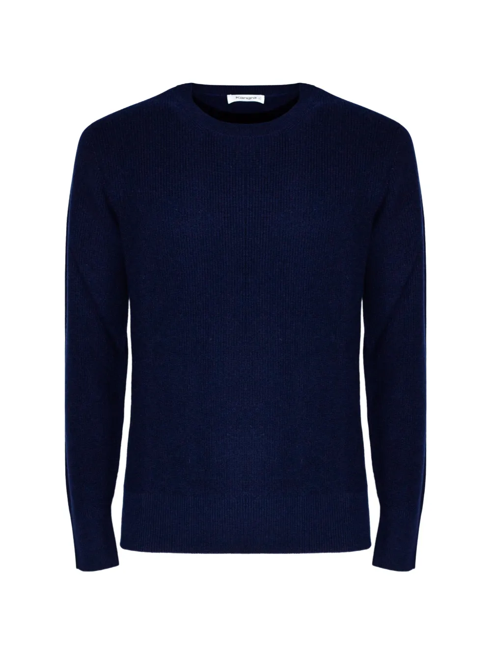 Kangra ribbed-knit crew-neck sweater Blauw
