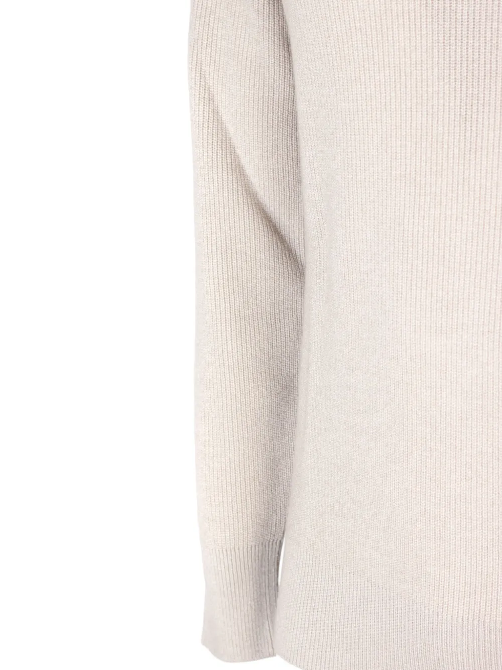 Kangra crew-neck ribbed-knit sweater Beige