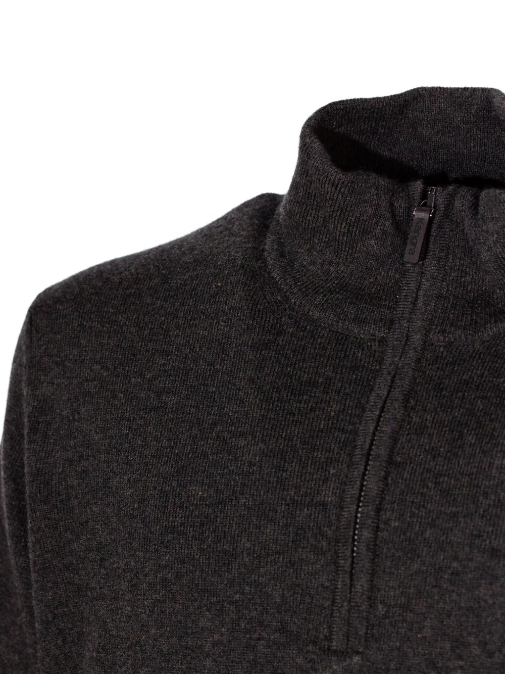 Kangra brushed-effect half-zip sweater Bruin