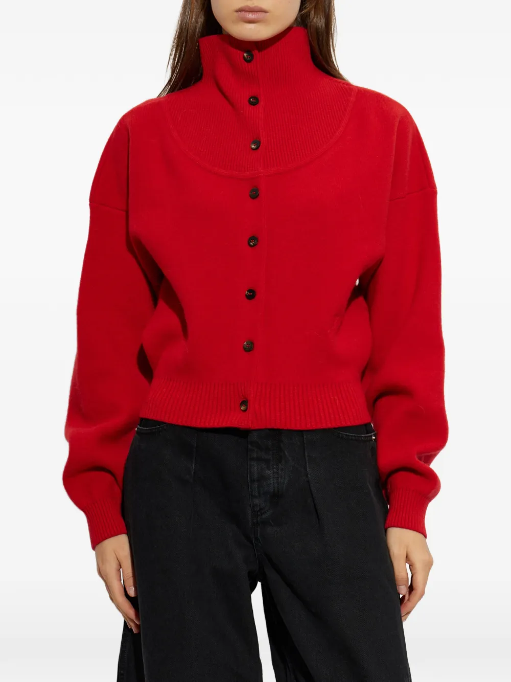 Jacquemus The Pelota cardigan Rood