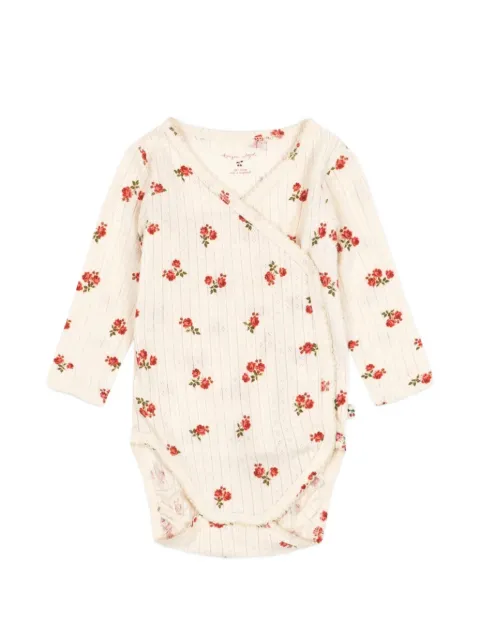Konges Sløjd Minnie floral-print pointelle bodysuit