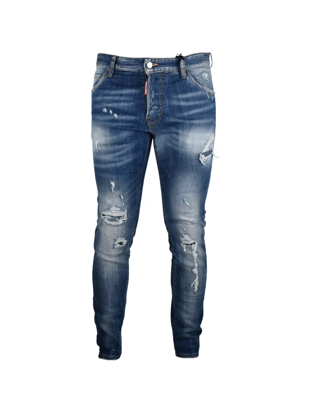 DSQUARED2 Brando distressed slim-fit jeans - Blu