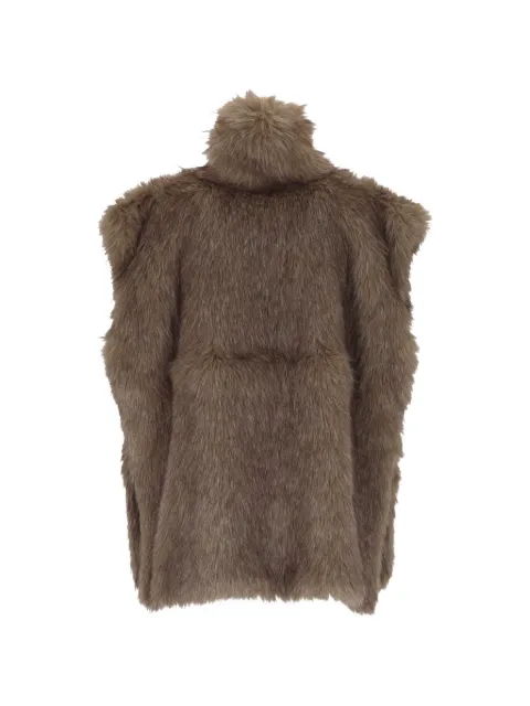 EMMA E GAIA faux-fur sleeveless jacket