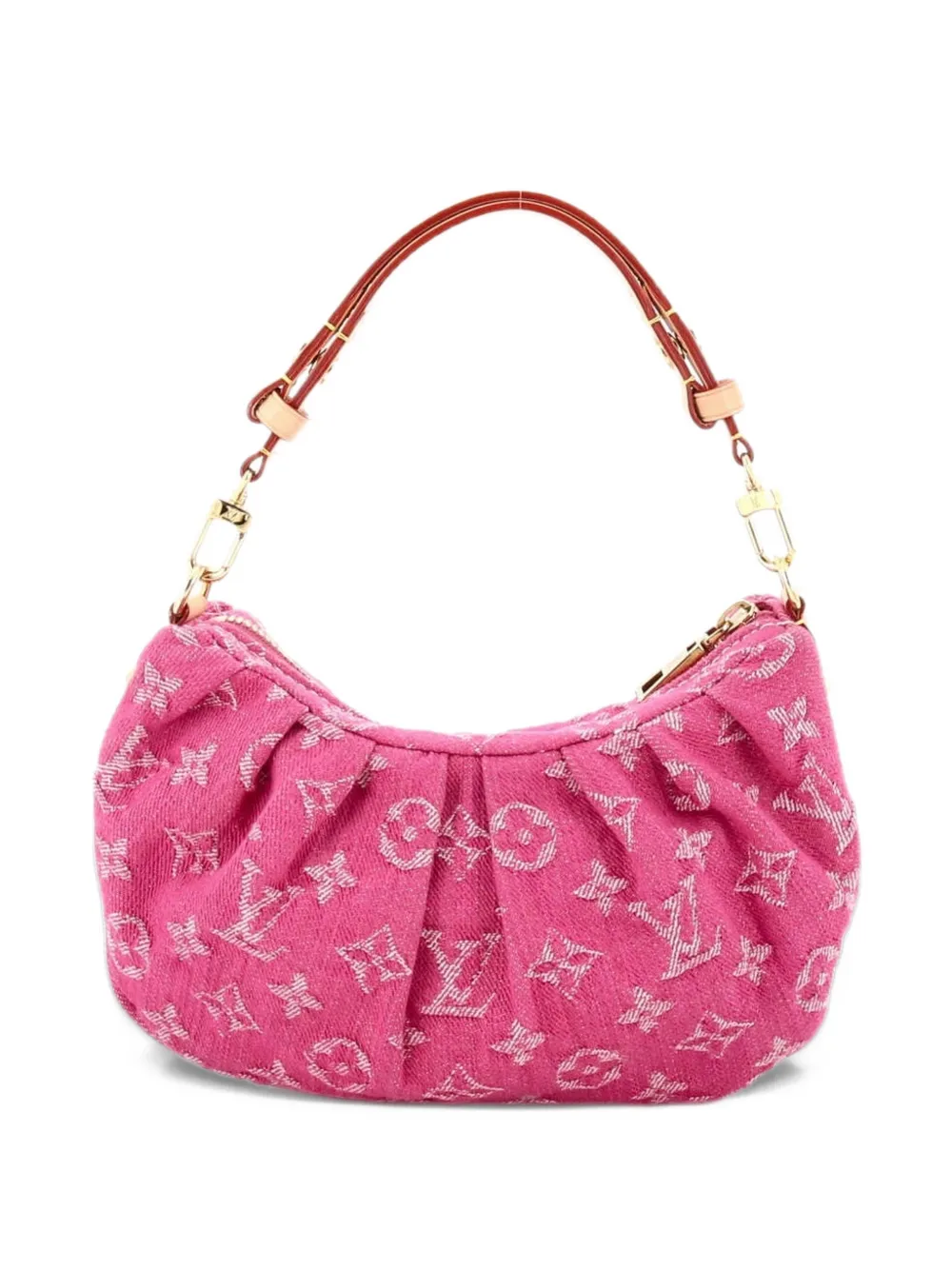 Louis Vuitton Pre-Owned Pochette Valley Monogram Denim shoulder bag - Rosa