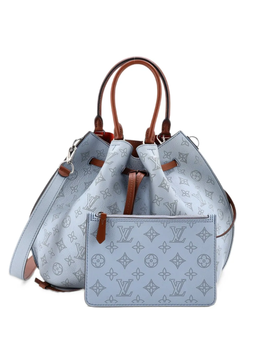 Louis Vuitton Pre-Owned Girolata Handbag Mahina Leather tote bag - Blu