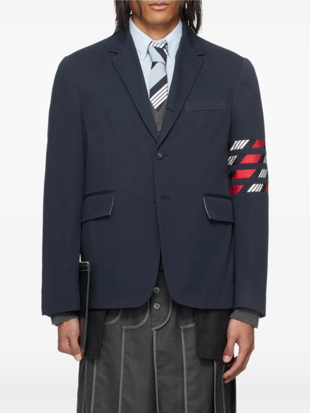 Thom Browne single-breasted blazer | Blue | Image 1
