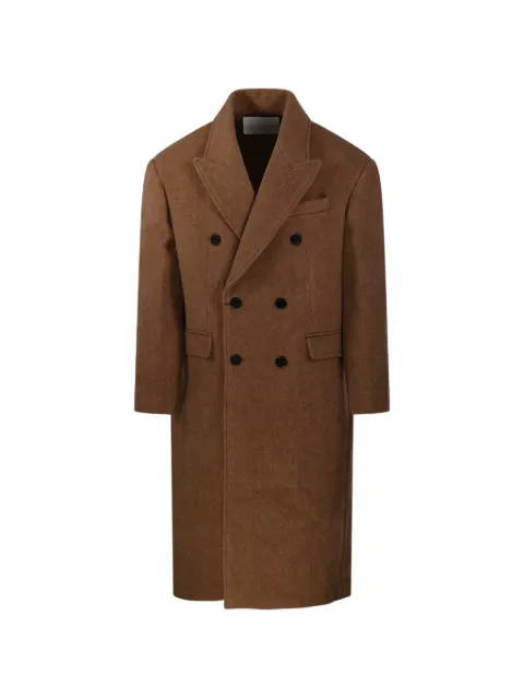 DUNST peak-lapels double-breasted coat