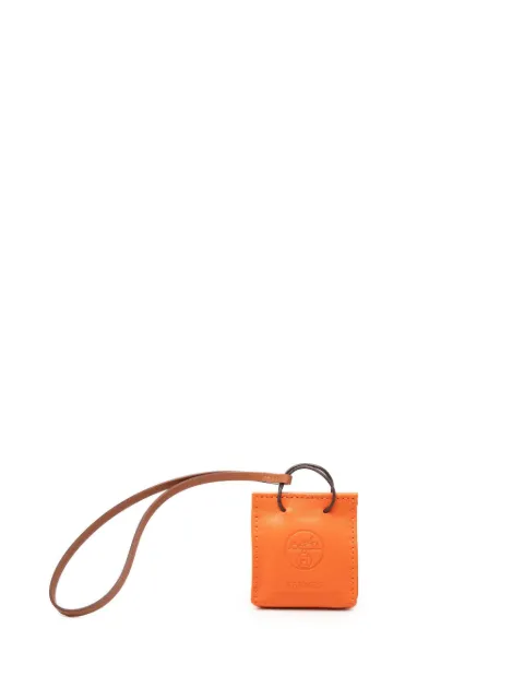 Hermès Pre-Owned 2000-2026 Milo Lambskin and Swift Shopping Bag Charm key chain