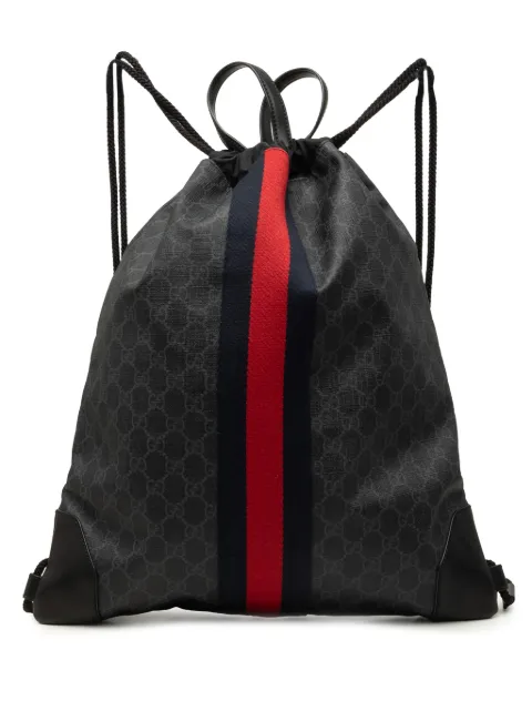 Gucci Pre-Owned 2000-2015 GG Supreme Web Drawstring backpack