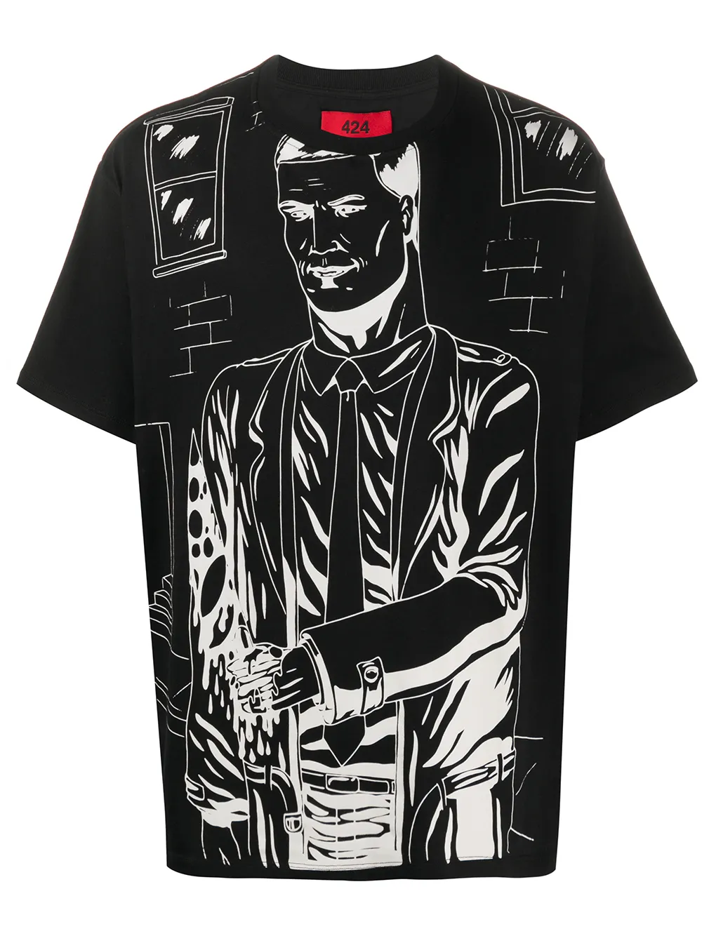 cartoon print shirt