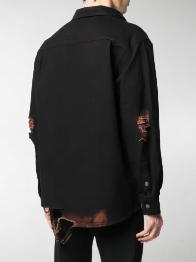 424 distressed denim jacket