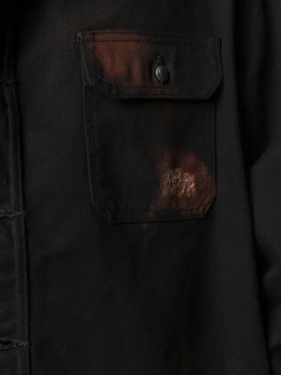 424 distressed denim jacket