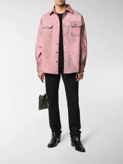 pink jean jacket men