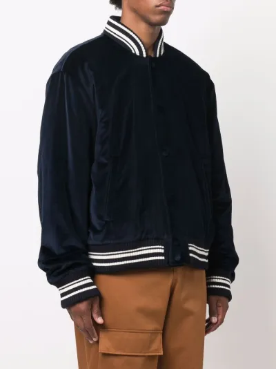 velour bomber