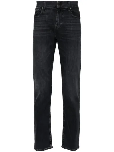 7 for all Mankind 2024 Slimmy Slim straight leg jeans black