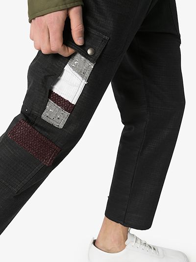 wide leg combat trousers