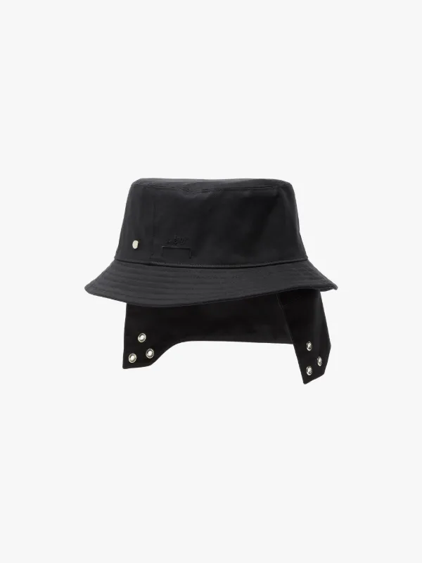 A-COLD-WALL* Black RAINTEC Cotton Bucket Hat