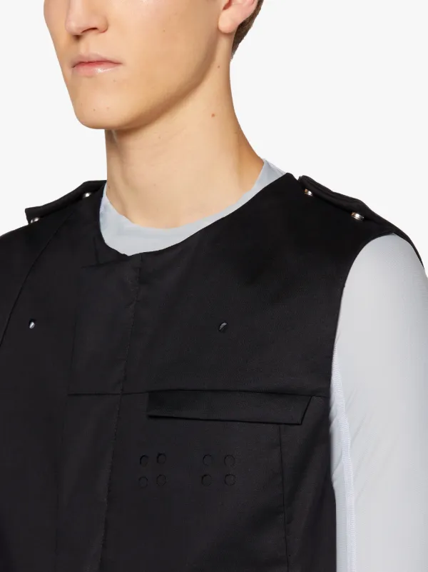 A-COLD-WALL* Black RAINTEC Cotton Gilet | Mackintosh