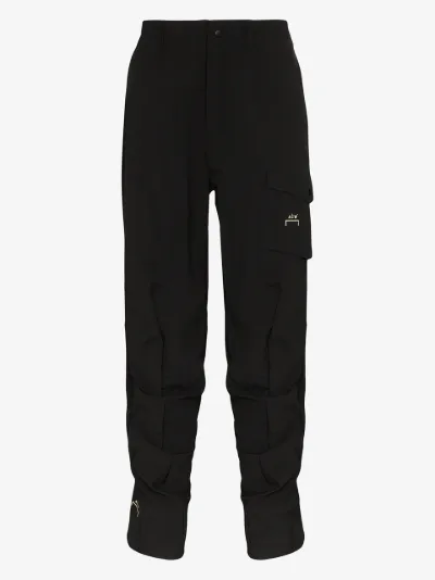 curve black trousers