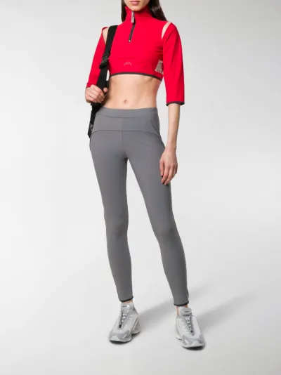 A-COLD-WALL* Leggins con cuciture a contrasto grigio | MODES