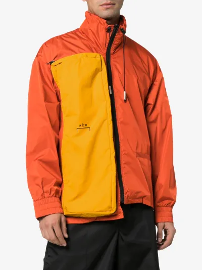 Wall Browns Jacket Print Asymmetric A Logo Cold Sw5x4