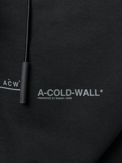 A Cold Wall Logo Print Zip Up Hoodie Black Modes A Cold Wall Logo Print Zip Up Hoodie Black Modes