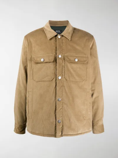 A.P.C. Alex shirt jacket neutrals | MODES