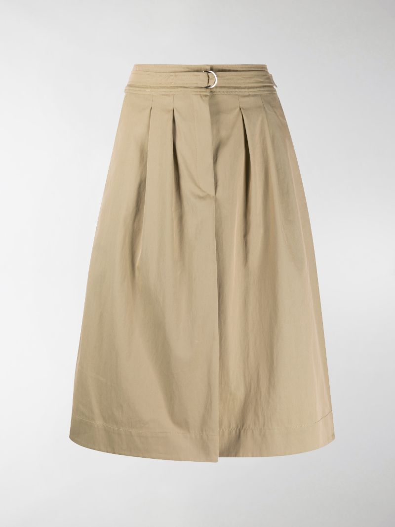 khaki skirt knee length