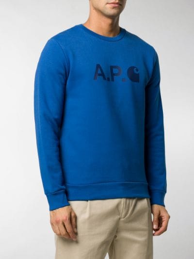 blue carhartt sweatshirt