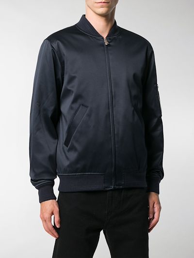 apc black bomber jacket