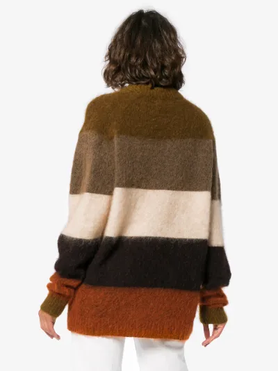 Albah striped wool mohair-blend sweater展示图