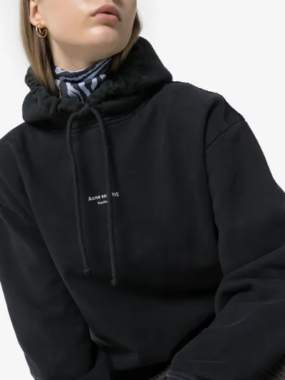 acne studios hoodie black