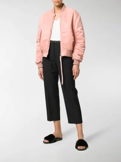 acne studios pink bomber jacket