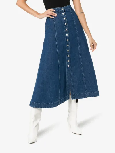 acne denim skirt