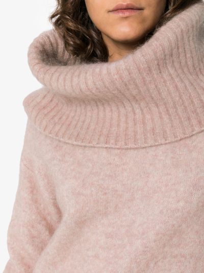 cowl neck wool blend jumper展示图