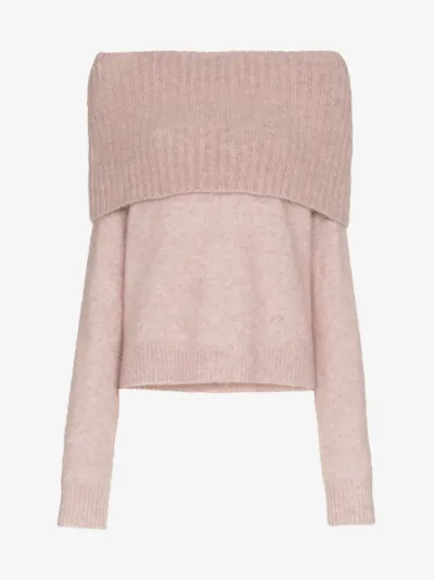 acne studio off shoulder sweater