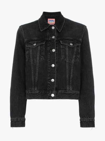 acne studios cropped denim jacket