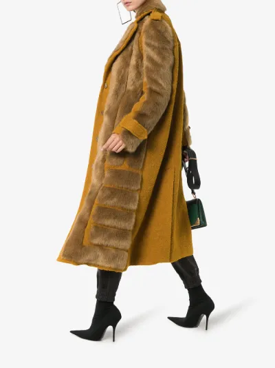 acne studios faux fur coat