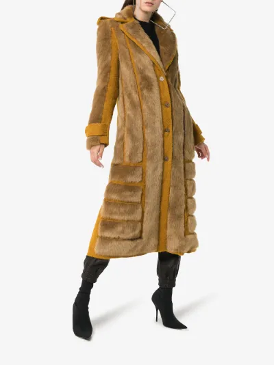 acne studios faux fur coat