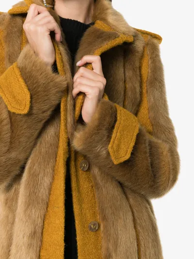 acne studios faux fur coat
