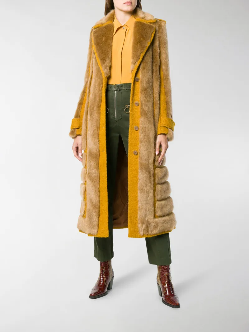 fur panel coat