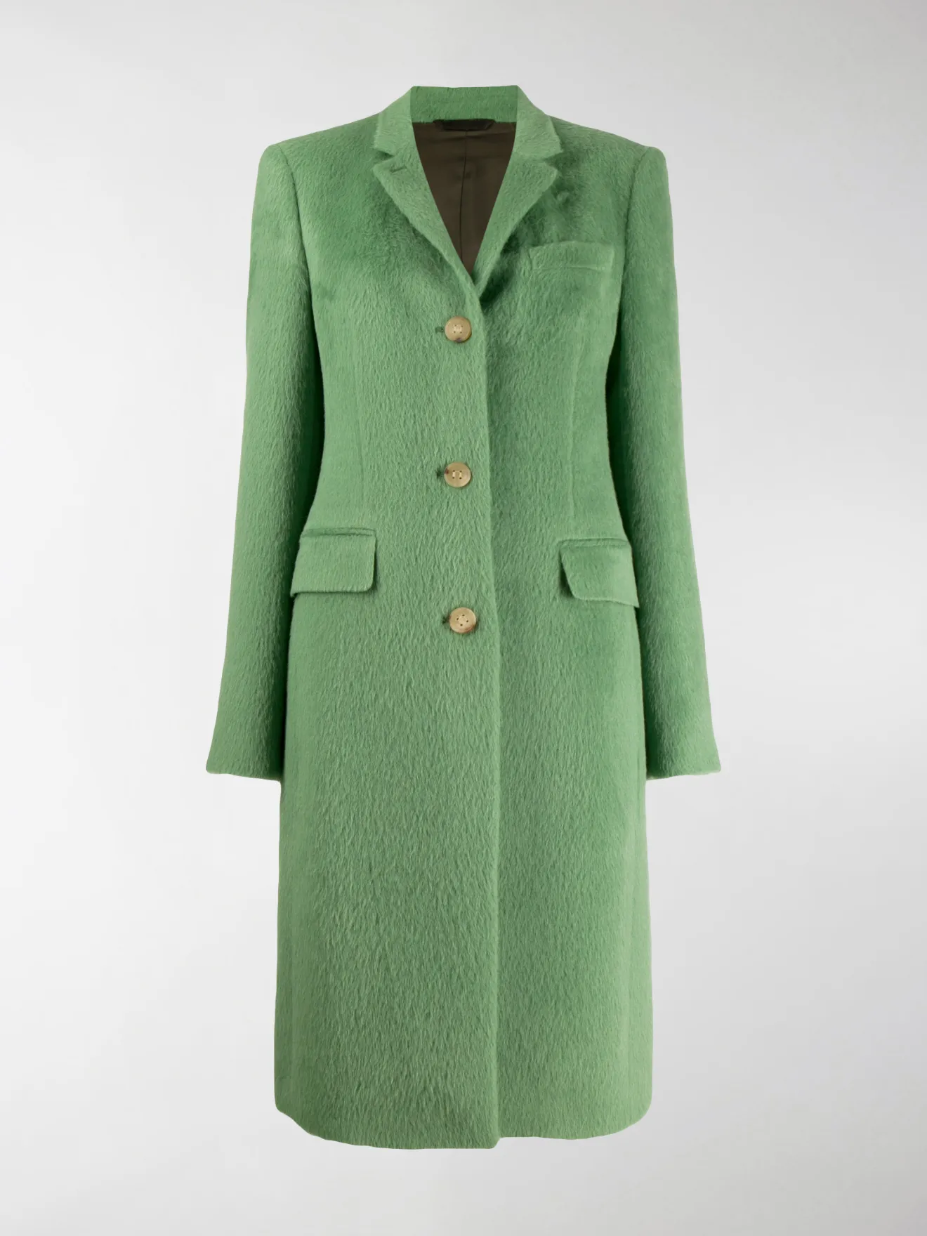 acne studios green coat