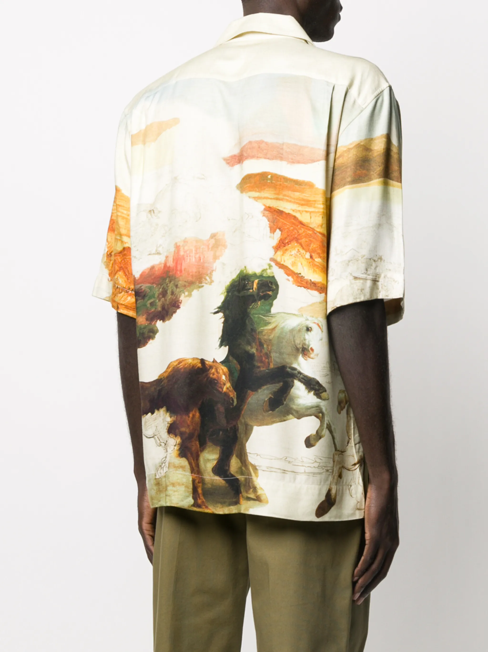 Acne Studios horse print boxy shirt | Eraldo.com US