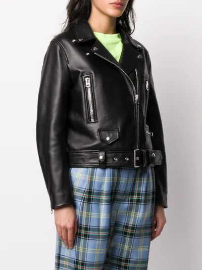 acne studios leather biker jacket