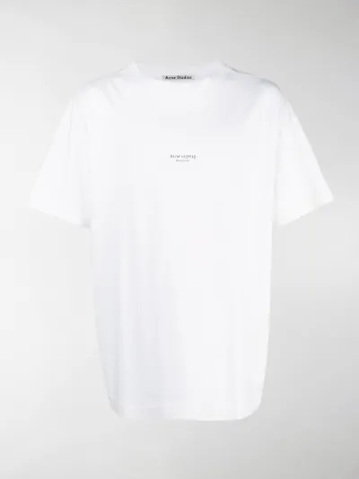 Acne Studios logo patch T-shirt white 