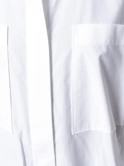 fitted white shirt dress